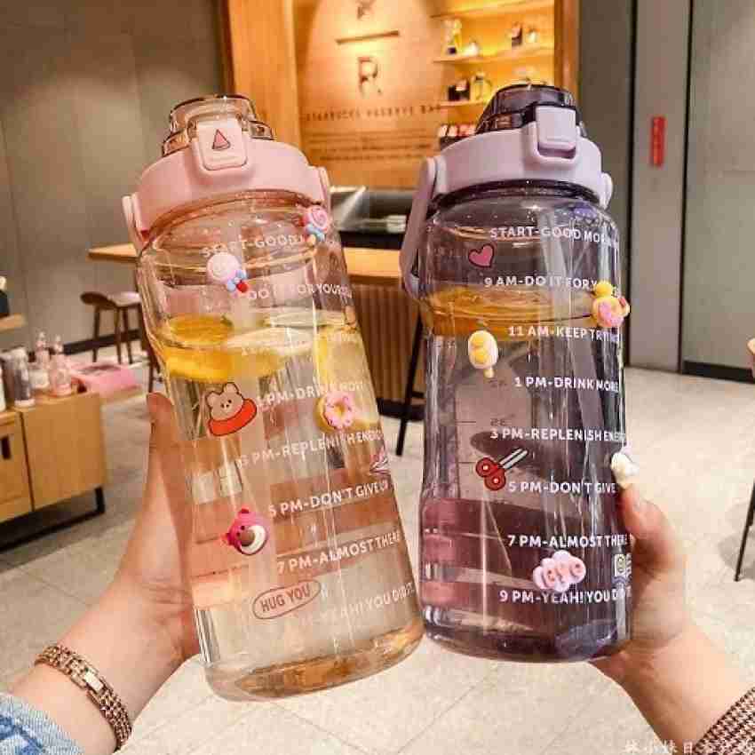 Kawaii Jumbo Pastel Clear Water Bottle (2000ml)