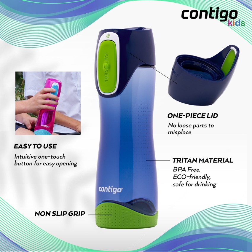 Contigo Swish Autoseal BPA Free Water Bottle 500ml 17fl oz Unisex New 4  Colours