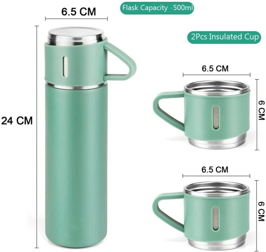 Stainless Steel Capacity: 500 mL Insulated Cup for Hot & Cold