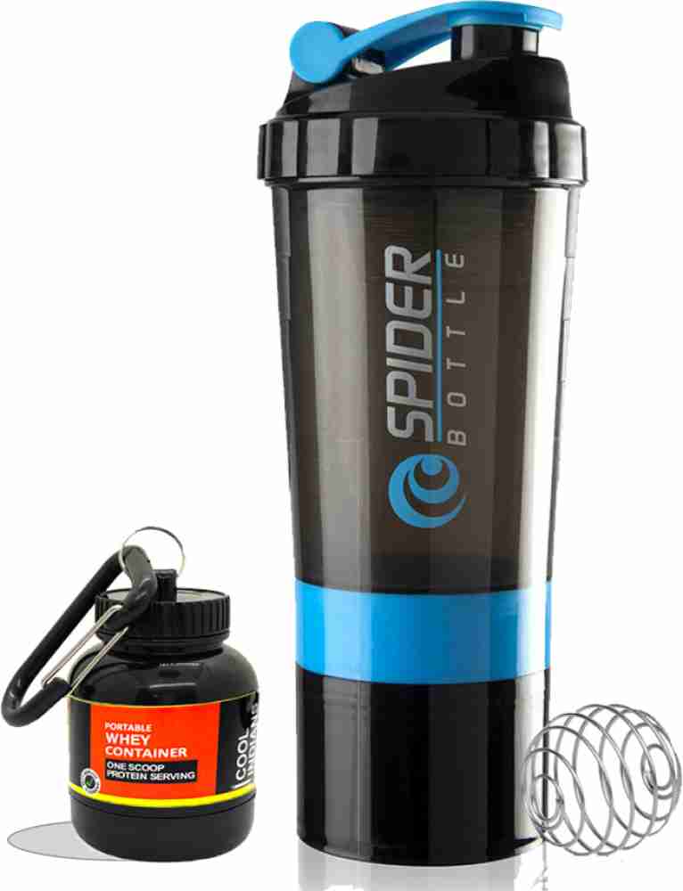 Leak Proof, Easy to Carry Gym Cyclone Protein Shaker Bottle for Gym 500ml  Blue