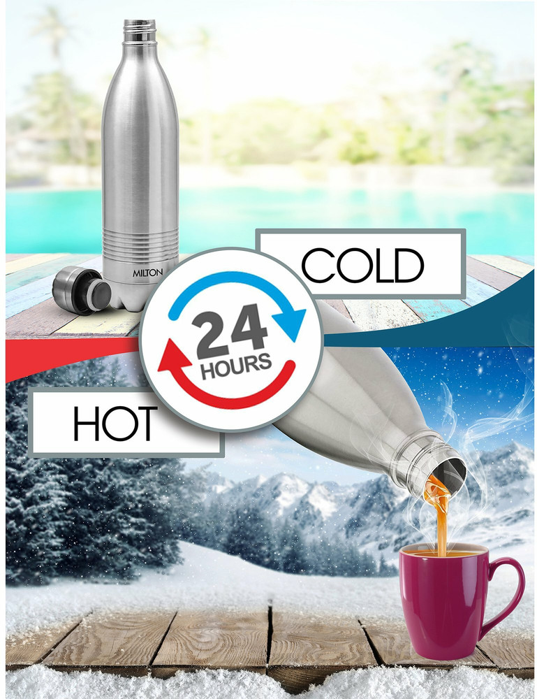 MILTON Duo DLX 1000 Thermosteel 24 Hours Hot and Cold Water Bottle