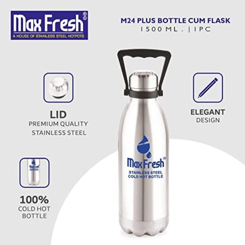 Max Fresh Stainless Steel Bottle Cum Flask 1000ml