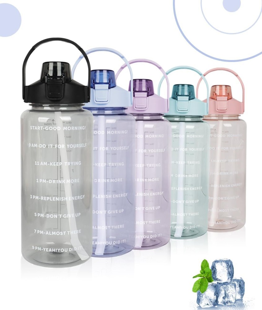 Kawaii Jumbo Pastel Clear Water Bottle (2000ml)