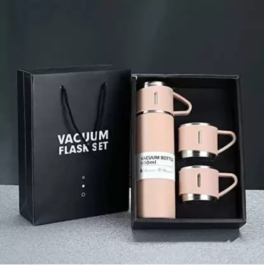 RITIVAR Vacuum Flask set 3 Cup set for Hot & Cold Drink 500 ml