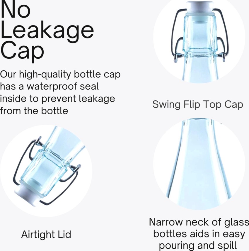 Buy Piramal Glass Water Bottle with Leak-Proof Airtight Double