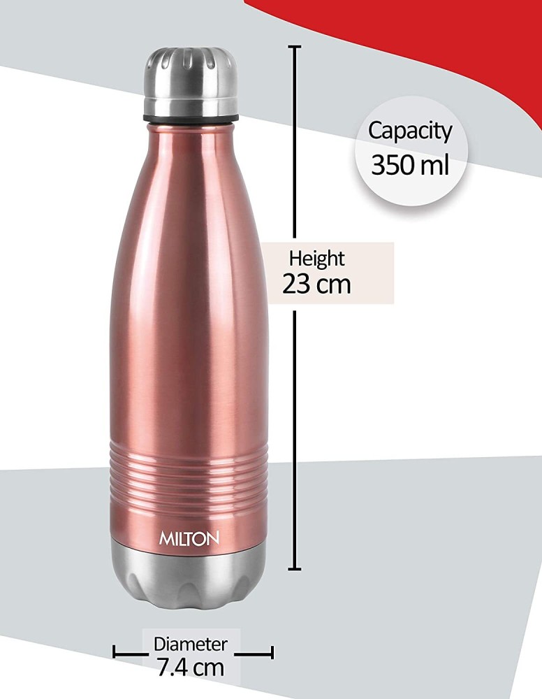 Milton Duo DLX 350 Thermosteel 350ml Water Bottle (24 Hrs Hot