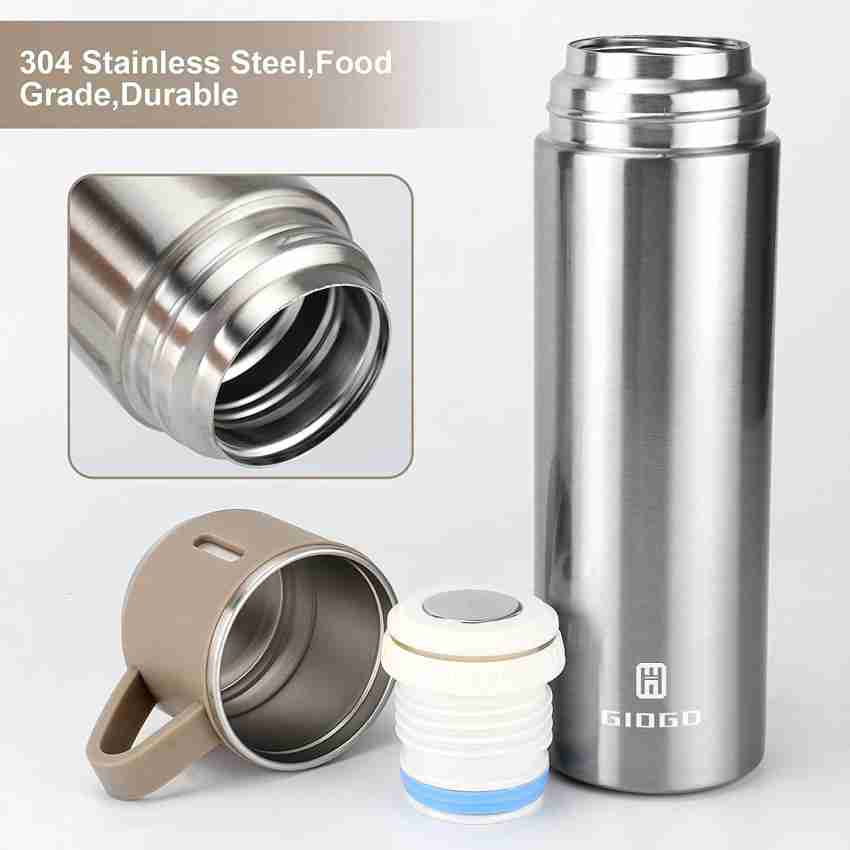 Vacuum Flask Set with 3 Steel Cups Combo - airclickshop