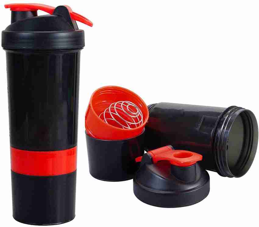Protein shaker deals bottle with compartment