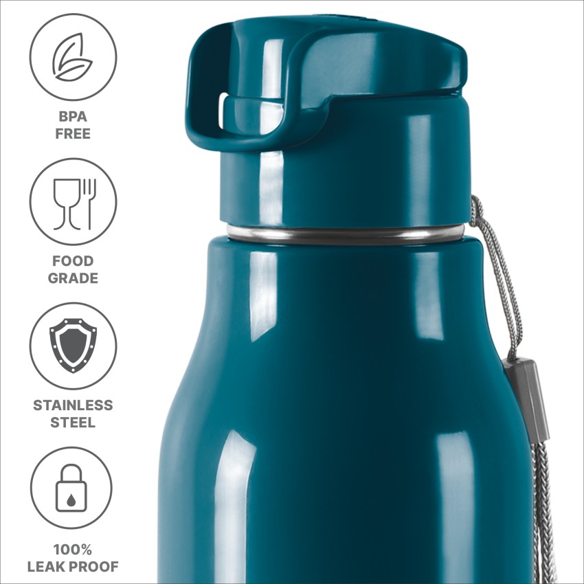 MILTON Steel Fit 900 Insulated Inner SS Water Bottle, Set of 3