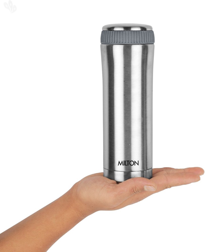 Milton Thermosteel Optima 420 Stainless Steel Flask, 420ml, Steel