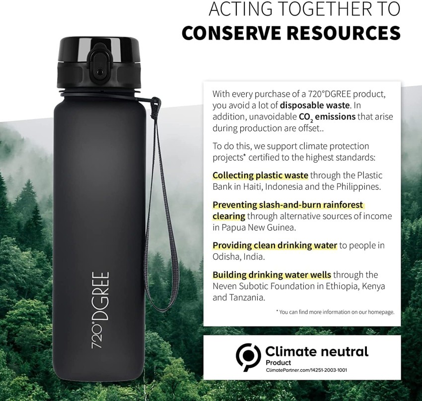 720°DGREE Water Bottle uberBottle +Fruit Infuser - 1L - BPA-Free, Leakproof  - Reusable Tritan Sports Bottle for Fitness, Workout, Bike, Outdoor, Yoga