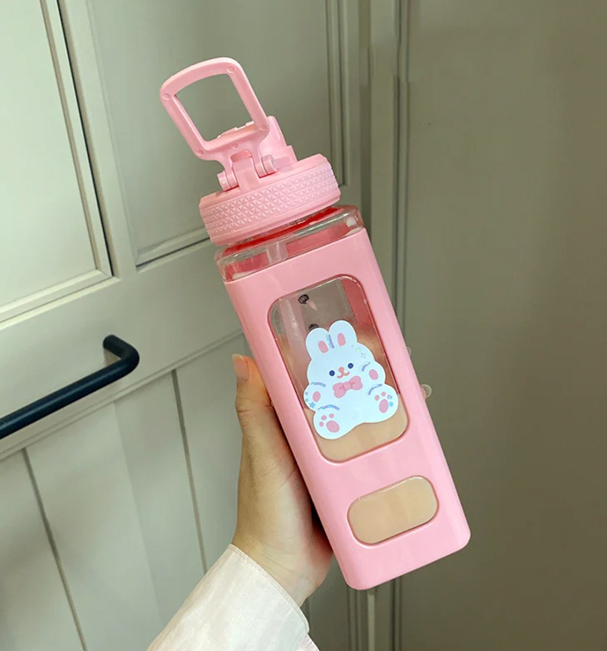 Kawaii Cute Pink Water Bottle For Kids And Adults