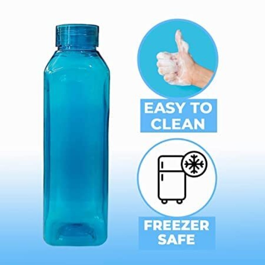 VENSWISE 6 Pcs Fridge Water bottles, set of 6, 1 liter, bottles for fridge  Transparent Ideal