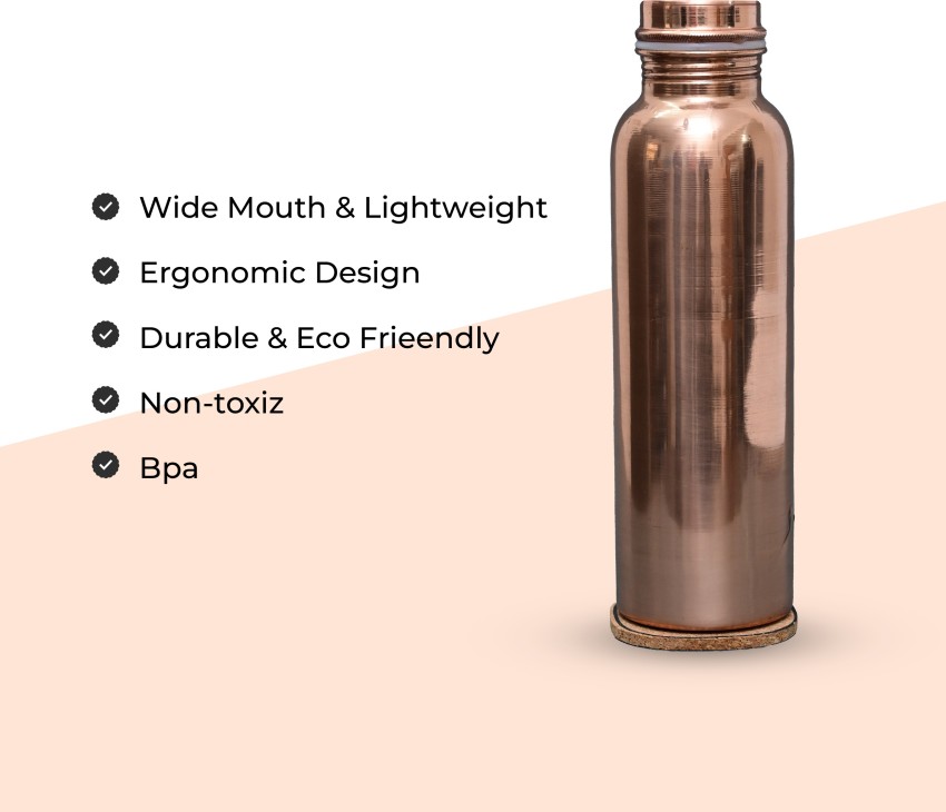 Nature's Own Pure Copper Water Bottle 1000ml – 34 Oz Extra Large – An  Ayurvedic Pure Copper Water Bo…See more Nature's Own Pure Copper Water  Bottle