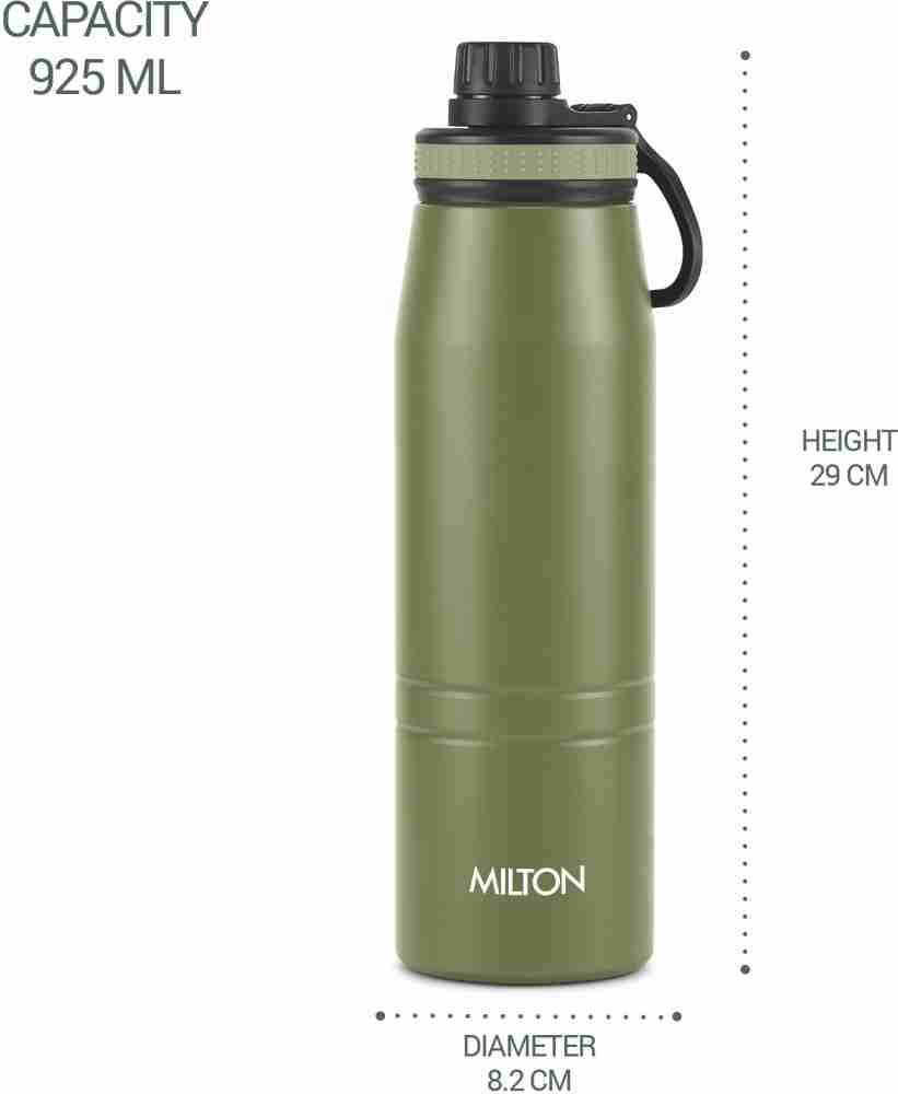 Buy Milton Thermosteel Bravo 400ml Green Water Bottle, M1118-MTBG