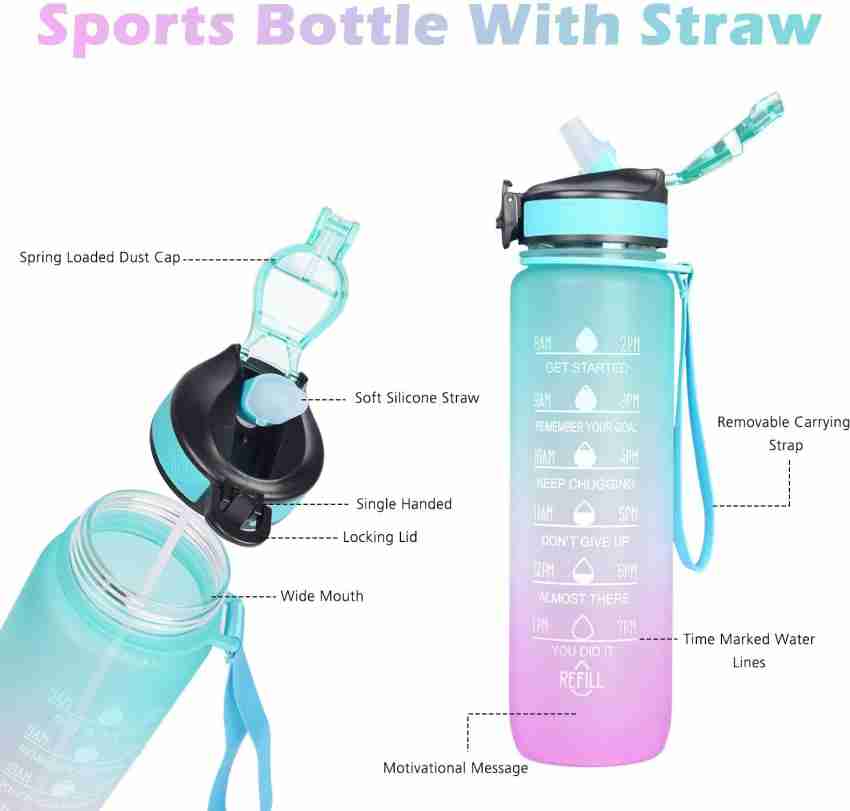 SBTs Sipper Bottle For Adults With Straw Non- Toxic1 Litre+ 1000ml