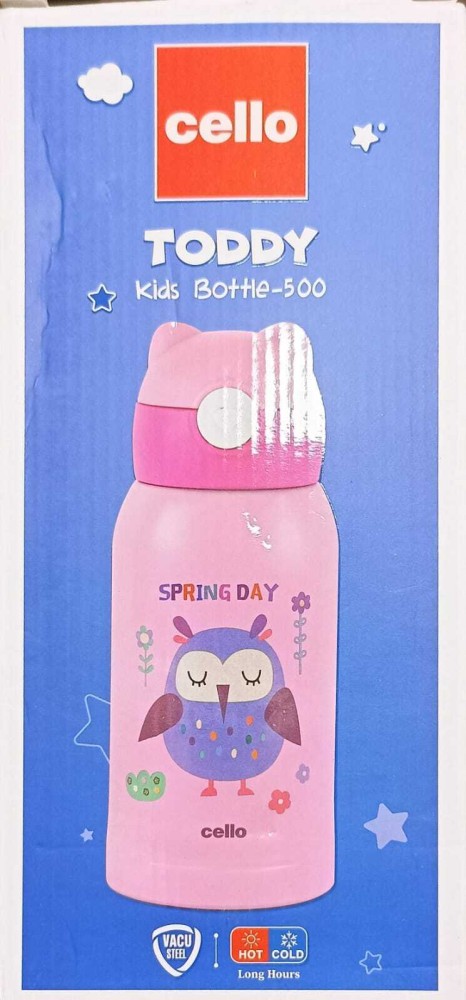 Cello Toddy 550ml Hot Cold Stainless Steel Kids Water Bottle