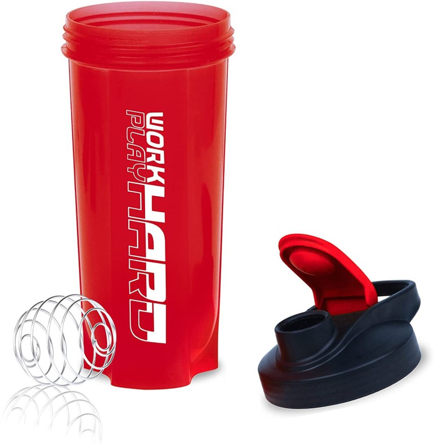 Shaker Bottle For Protein Blender And Pre Workout, (red), Super