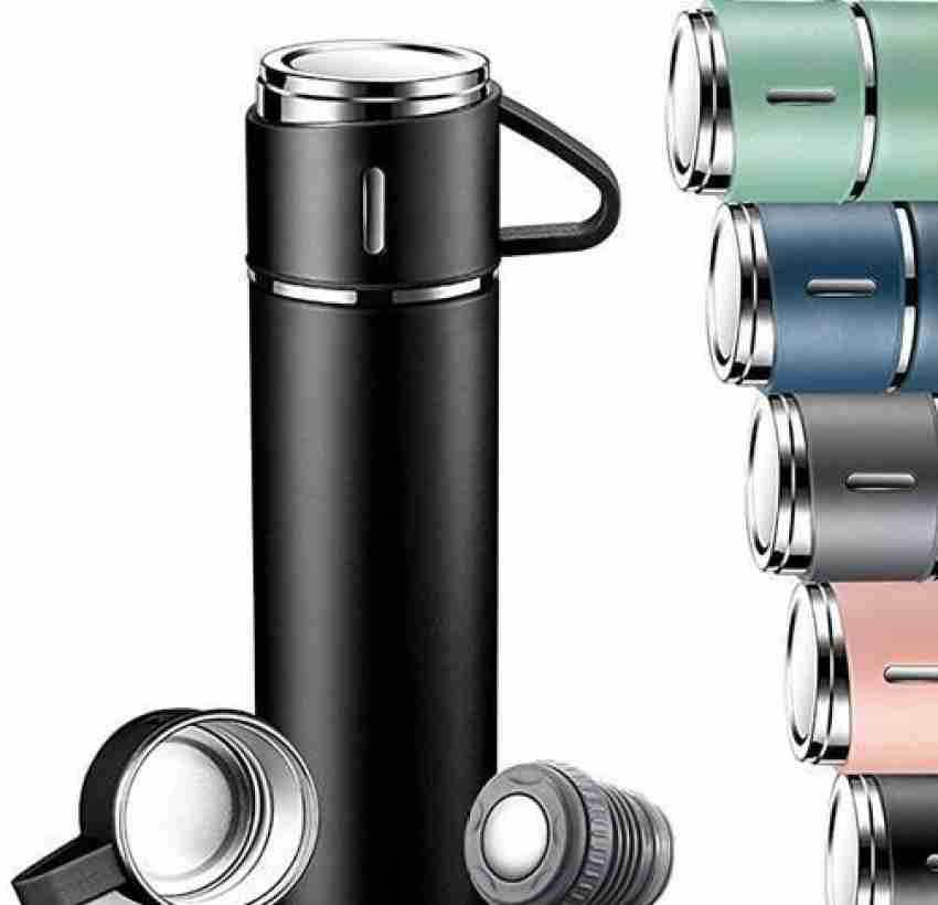 Stainless Steel 500ml Capacity Vacuum Flask Set with 2 Cups