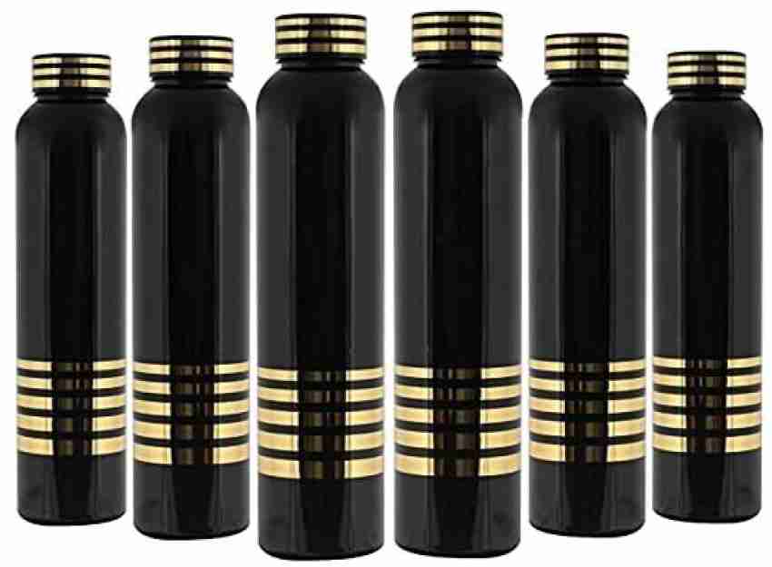 Plastic Crystal Clear Unbreakable Water Bottle for Fridge - Pack of 6 (1000  ml)