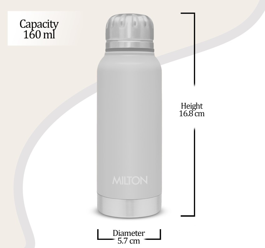 Buy MILTON THERMOSTEEL SLENDER 160 Water bottle (160 ML) (MULTICOLOR) at