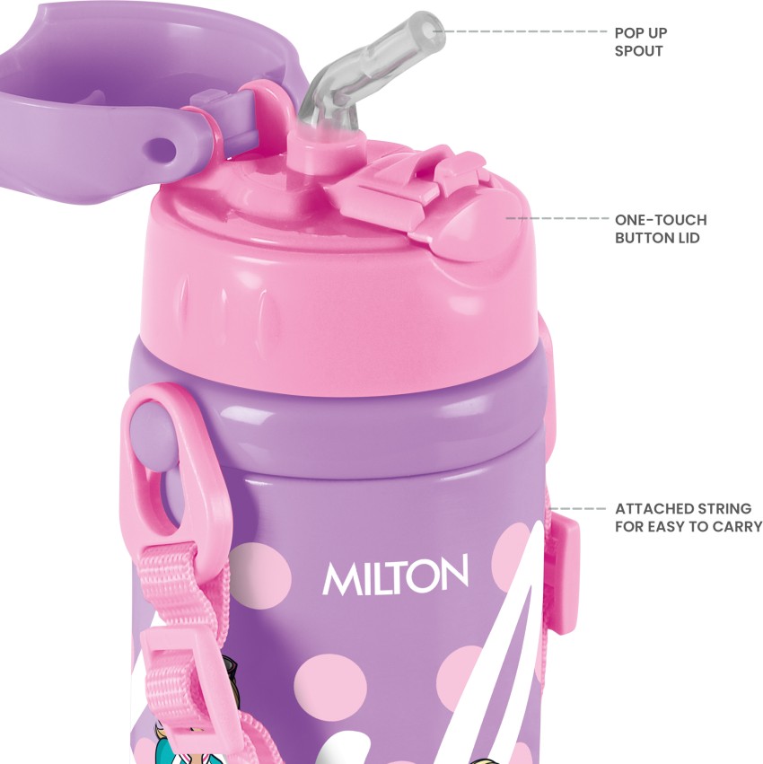 Milton 375 Thermosteel Beautiful Water Bottle For School Child Pink Color  300 ml