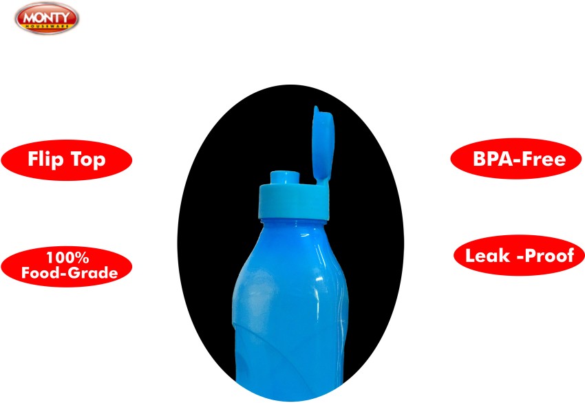 Fridge 1 liter Crystal Clear Cobra Pattern Plastic Water Bottles