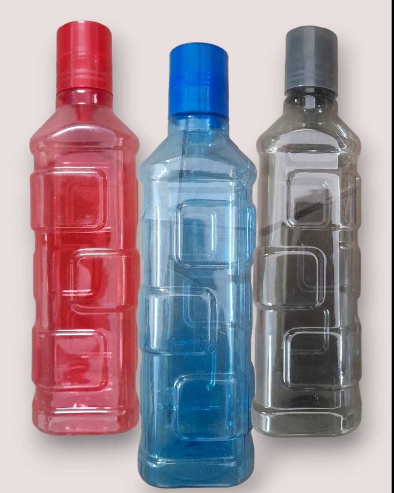 Crystal Clear Water Bottle for Fridge ,Unbreakable ,1000 ml Bottle (Pack of  3)