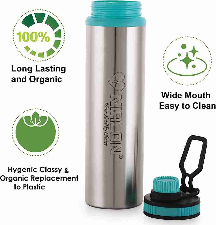 Buy NIRLON Eco Star Stainless Steel Water Bottle 900ml, Water Sipper Bottles  for Fridge, School,Gym,Home,Office,Boys, Girls, Kids, Leak Proof(Green  Colour