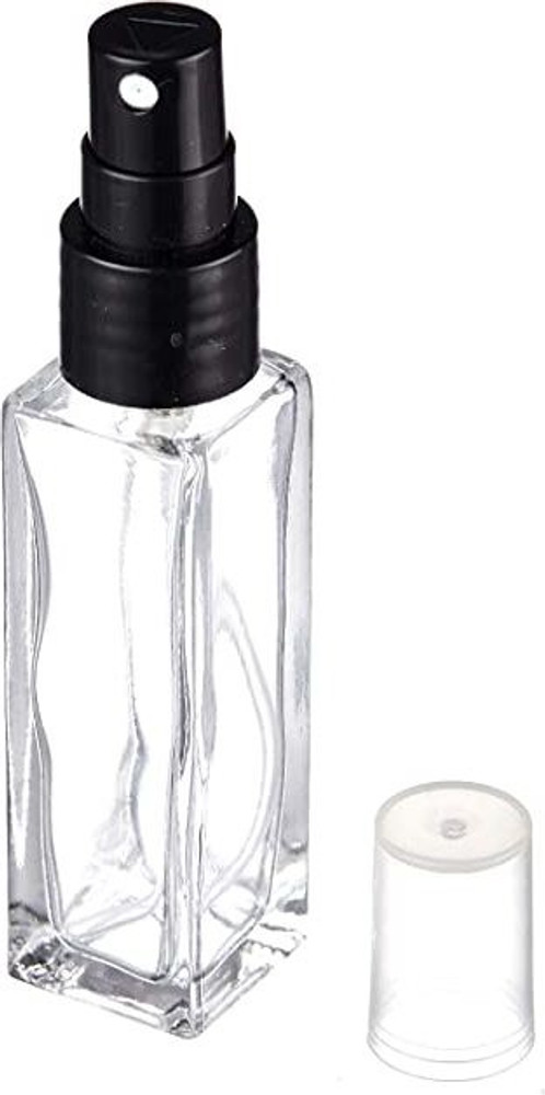 PHARCOS 8ML Mini Square Glass Bottles With Spray For Perfume Essential Oils Blends 4pcs 8 ml Bottle