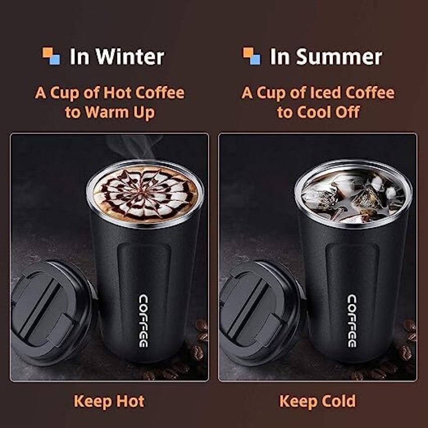 510ml Coffee Mug Stainless Steel Temperature Display Vacuum Flask Insulated  Cup