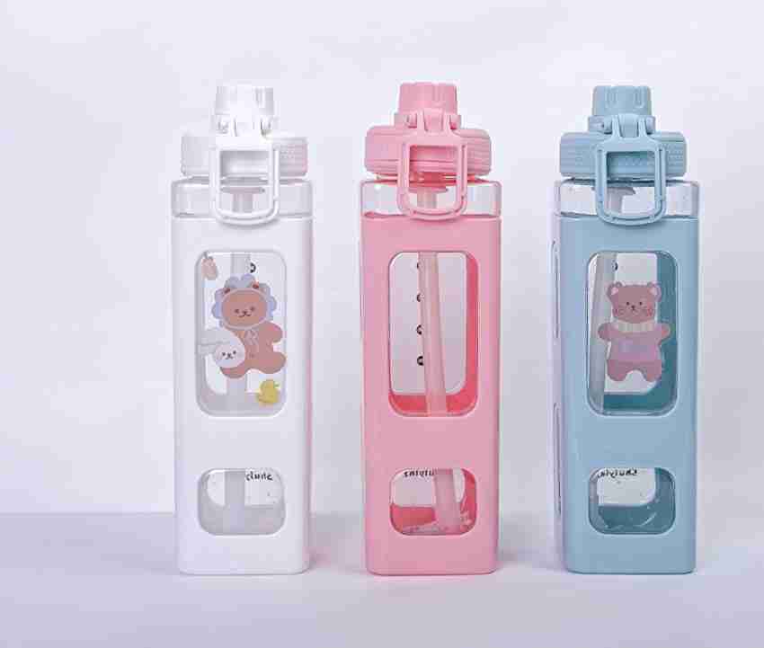 400 ML Kawaii Bear Pastel Water Bottle Cute Kids Girls School