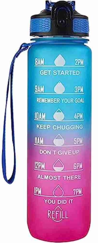 Sunvibe Motivational Water Bottle with Reminder Time Marker