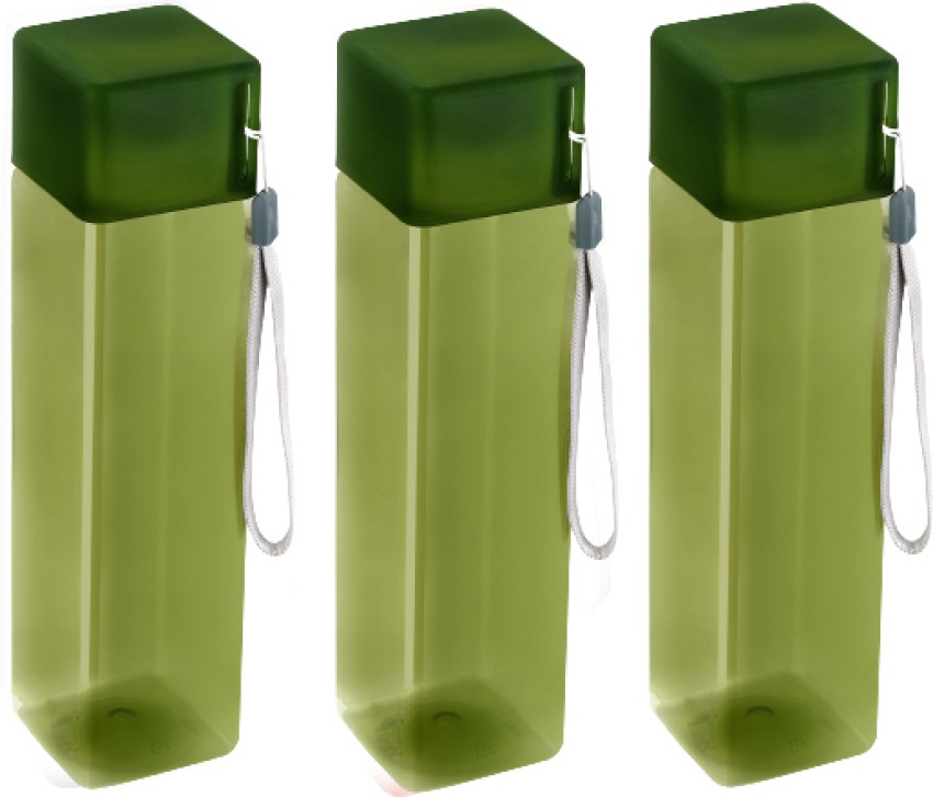 Plastic Food Grade Fridge Square water Bottle -Set of 4 Pieces