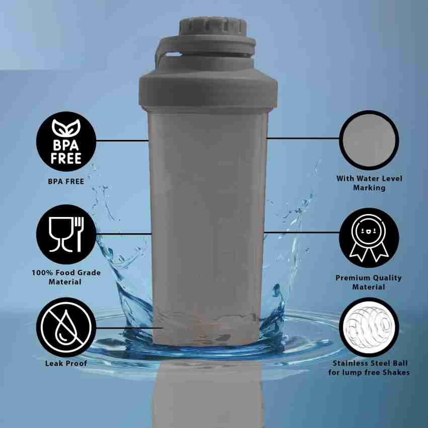 Slovic Shakers for Protein Shake, Plastic Free Gym Bottles