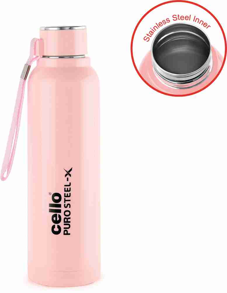 Cello Puro Plastic Sports Insulated Water Bottle,Set of 4, Assorted (900 ML)