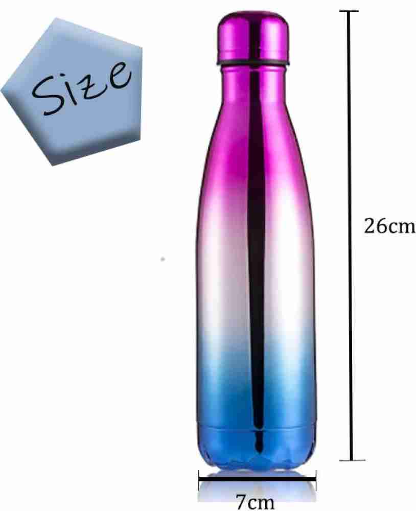 Rainbow Color Water Bottle /1 Liter, Motivational Water Bottle