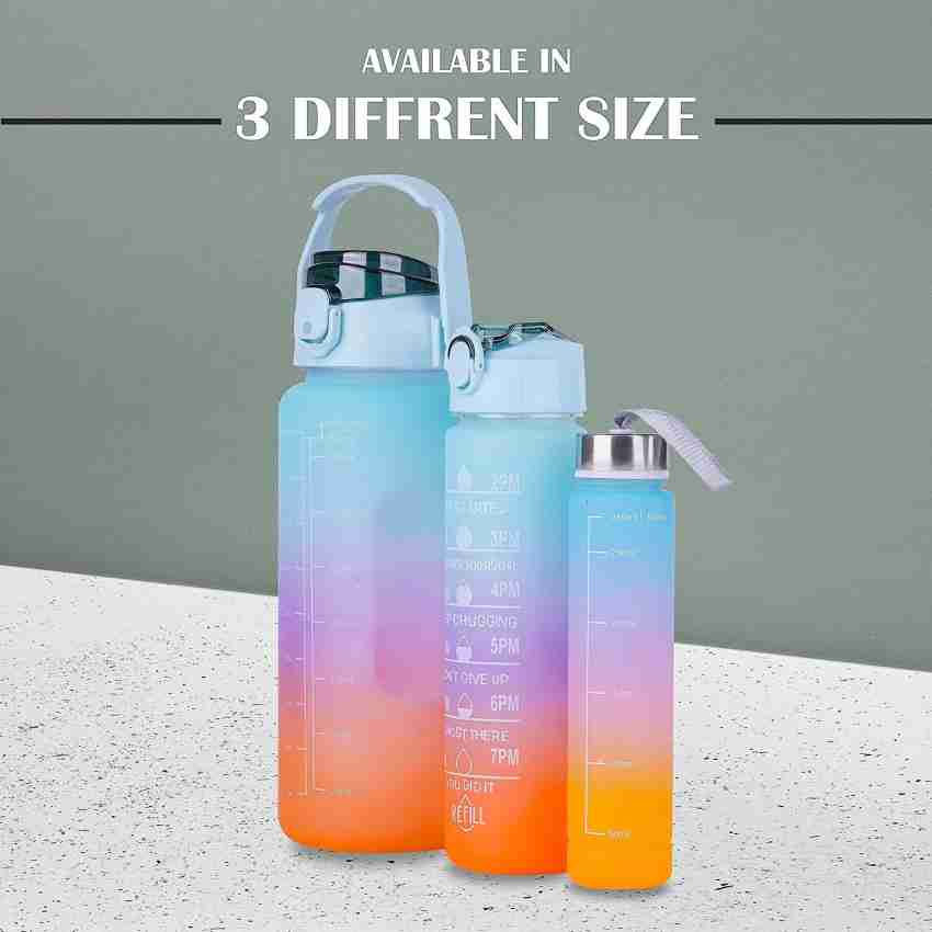 2 Packs Water Bottles Set Gradient Water Bottle With 2l Large Capacity  Bottle And 900ml Portable