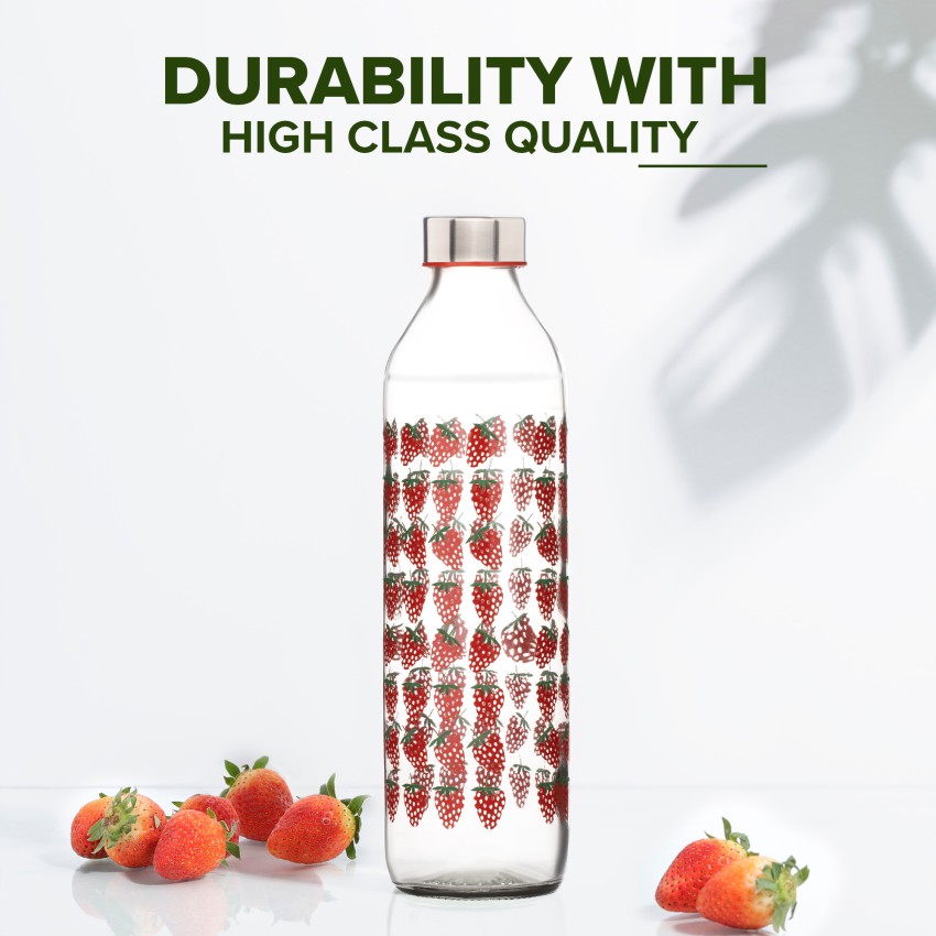 Berry Fresh Glass Water Bottle