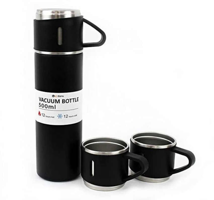 Thermos flask best sale with two cups