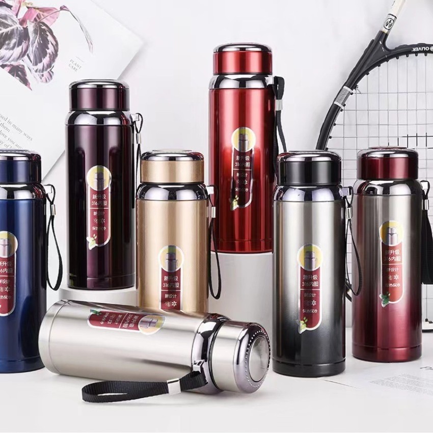 1000/800/600ml Thermos Cup Vacuum Flask 316 Stainless Steel