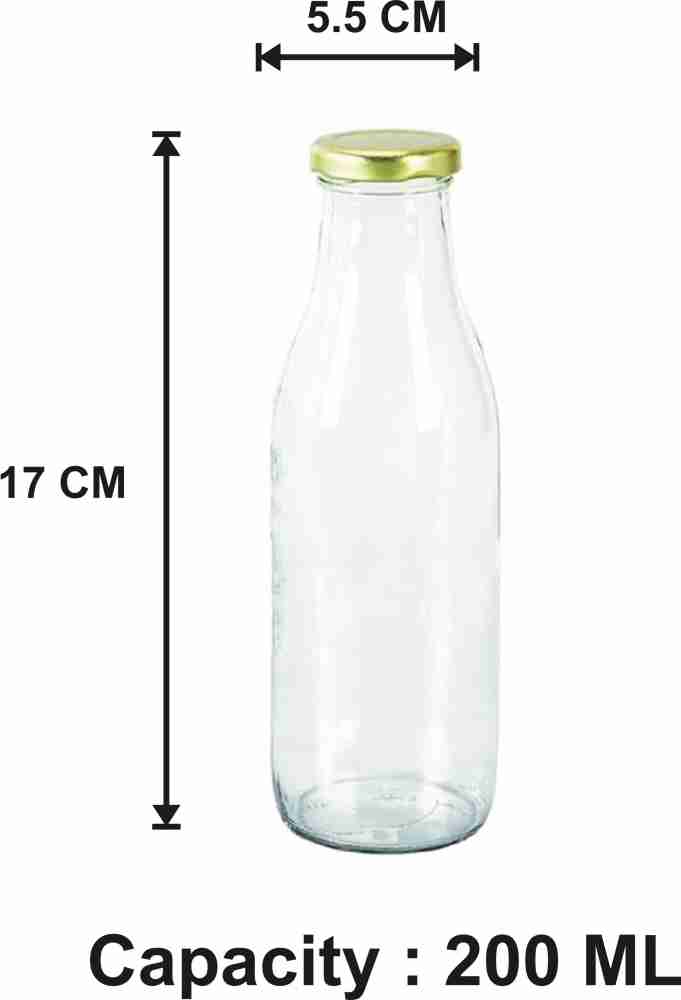 Somil Glass Water And Milk Bottle With Transparent Inner View 