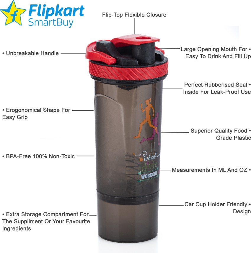 Flipkart SmartBuy Fittox Gym Shaker Bottle for Protein Shake 100% Leakproof  700 ml Bottle - Buy Flipkart SmartBuy Fittox Gym Shaker Bottle for Protein  Shake 100% Leakproof 700 ml Bottle Online at