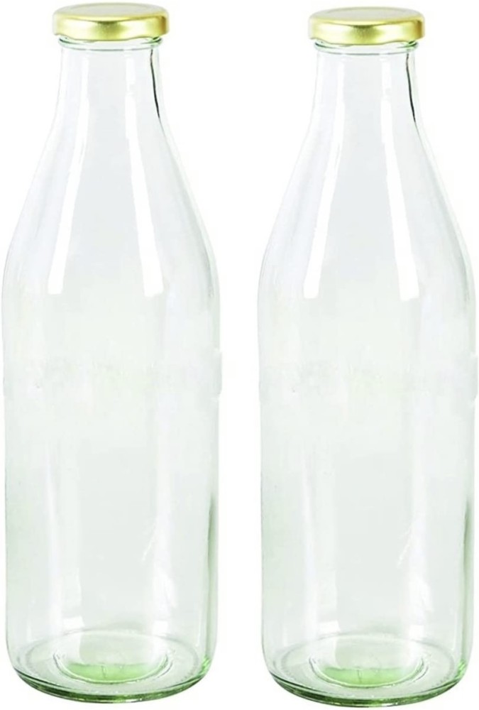 Logo 1/2 Liter Glass Milk Bottle