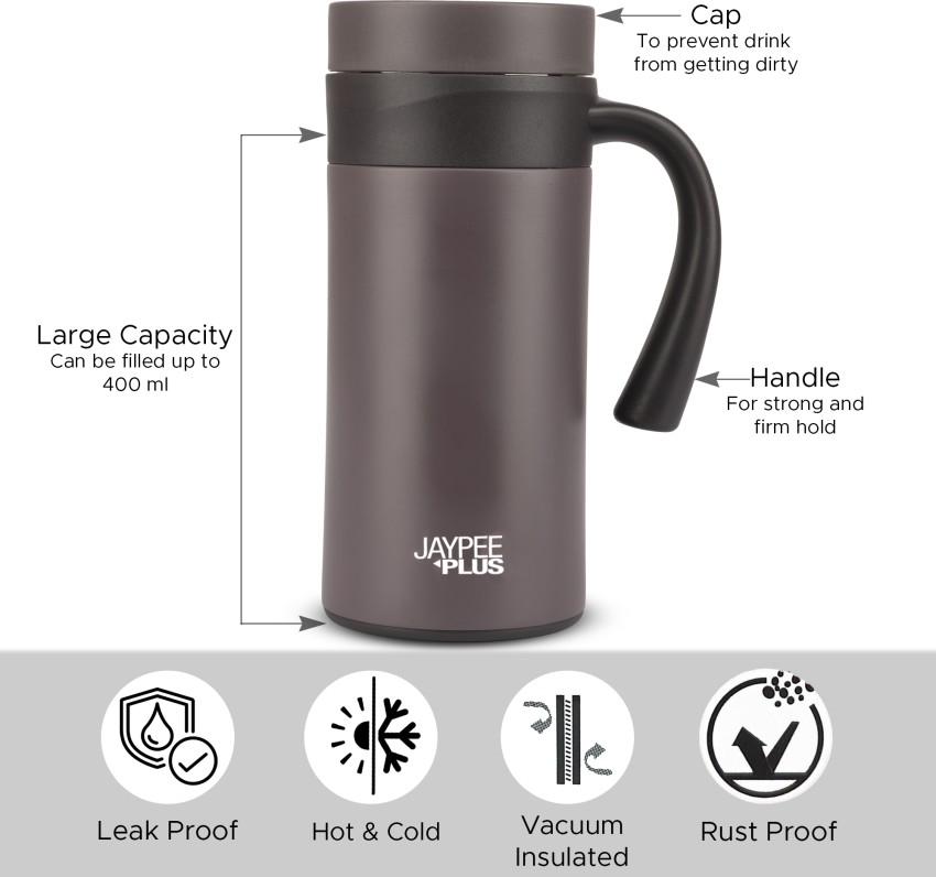 400ml/550ml Coffee Mug Double Layer Leak Proof Flask Thermos Hot Water  Stainless Steel Coffee Cup