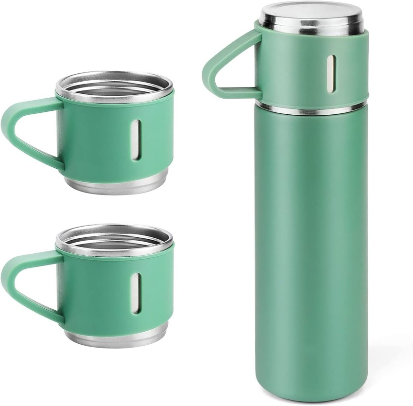 1pc 900ml Silver Travel Coffee Mug Stainless Steel Insulated Water Cup  Portable Vacuum Flask