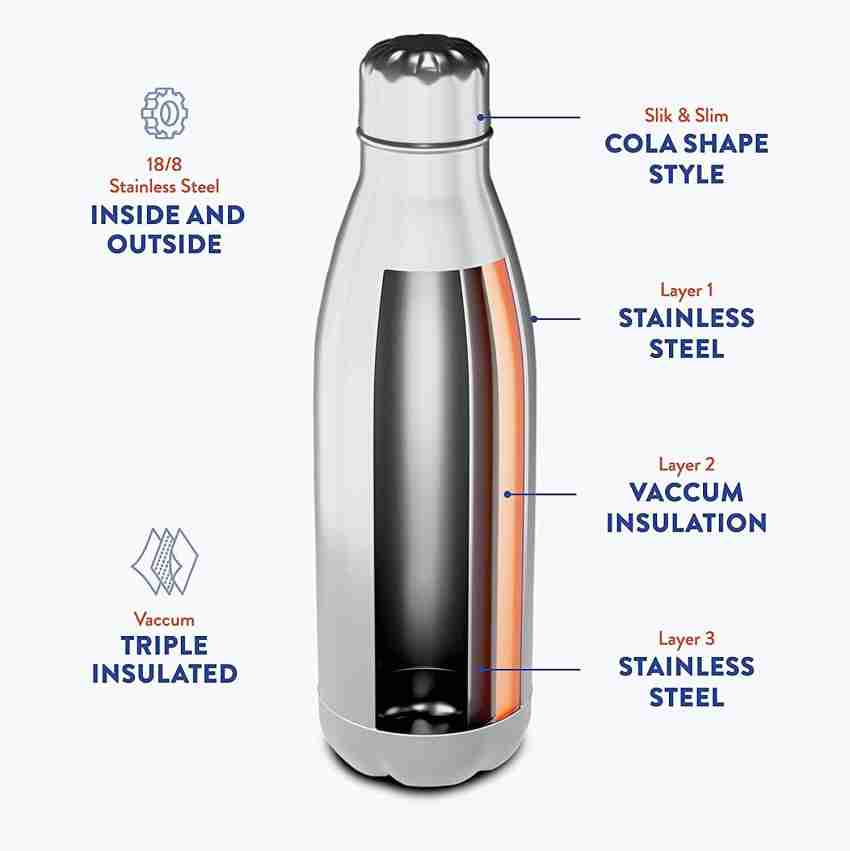 Sleek 2000 Silver Deuralux Steel Thermos 2 LITRES, For Home, Capacity: 2000  ml