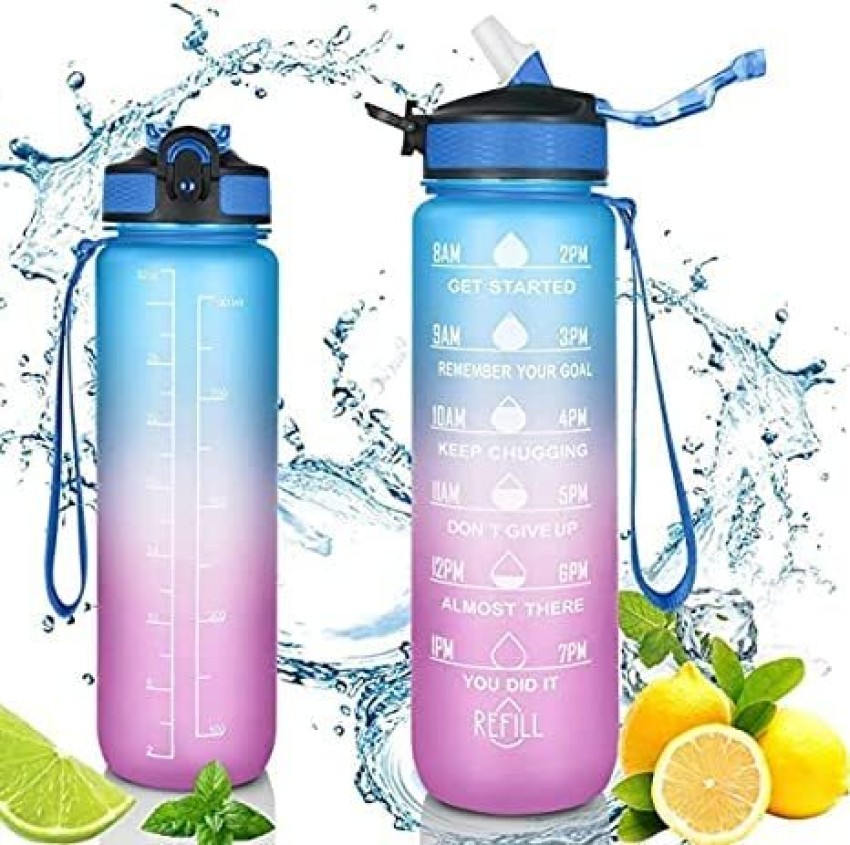 Water Bottles 1 Litre Sipper Bottle For Adults, Kids, Motivational Water  Bottle Sipper With Straw 