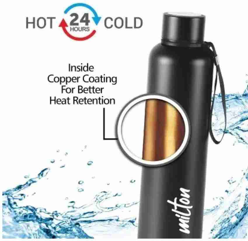 New Milton Thermosteel 24 Hours Hot and Cold Water Bottle, 1(LITRE