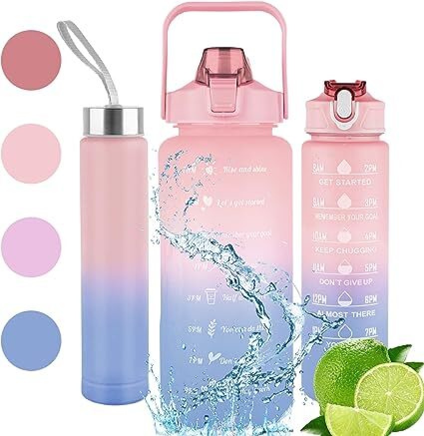 Plastic Motivational Water Bottle Set of 3, 2000 mL at Rs 220